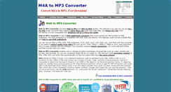 Desktop Screenshot of m4a-mp3.net